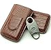 Cigar Case Travel - Cutter Included - Leather 3 Colors (Brown)