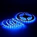 SUPERNIGHT LED Light Strip Blue, 16.4ft/5M SMD 5050 60Leds/M Blue Waterproof Led Flexible Flash 300 LEDs Rope Lights for TV, Bed Room, Car, Boat, Christmas Tree, Wedding Decro