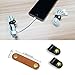 FIBOUND 10pcs Earphone Winder Leather Cable Straps,Cable Ties Leather Cord Organizer,USB Cable Clips,Earphone Winder with Leather Handmade