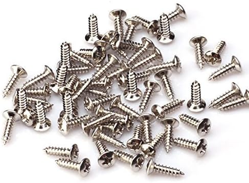 Guitar Pickguard Screws For Fender Strat Chrome Pack of 100