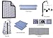 Elephants Blue/Grey 10 pc Crib Set Bumperfree