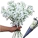 Nnty Gluck 12pcs Artificial Flowers Gypsophila Baby's Breath Bouquet Silk Baby Breath Flowers for Home Wedding Party Decorations Pretty Flowers