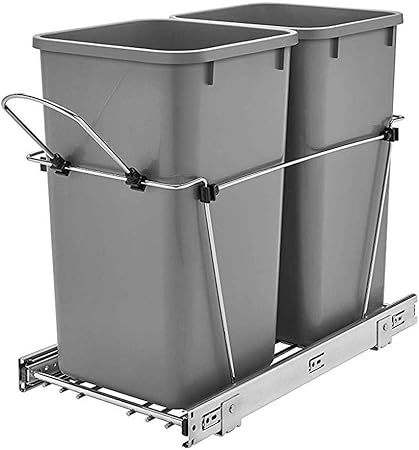 Amazon Com Rev A Shelf Rv 15kd 17c S Double 27 Quart Sliding Pull