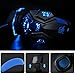 Gaming Headset for PS4 Xbox One, hyfanda Over Ear Gaming Headphones with Mic, Stereo Bass Surround, Noise Reduction, LED Lights and Volume Control for Laptop, PC, Mac, iPad, Smartphones (Blackblue)