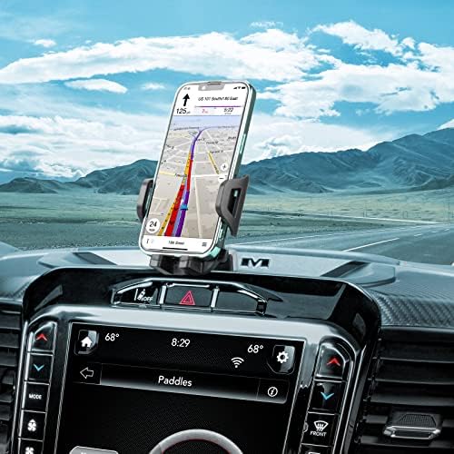 Motrobe Dash Mount Cell Phone Holder with Storage Organizer Compatible