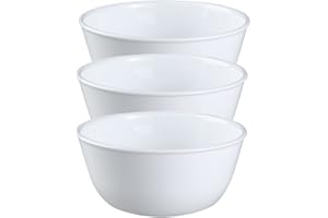 Corelle Coordinates Wh Corelle Livingware Super Soup/Cereal Bowl, 28 oz, Winter Frost White, Set of 3