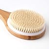 Ithyes Body Brush Dry Brushing Back Scrubber Shower Bath Brush Bamboo Wood Long Handle Natural Bristles exfoliating…