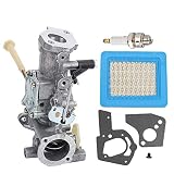 Powtol Mckin 498298 Carburetor + 491588S 491588 Air Filter fits Briggs & Stratton 692784 495951 492611 490533 495426 Carb with Spark Plug Gasket