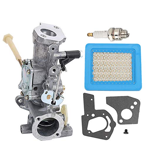Powtol Mckin 498298 Carburetor + 491588S 491588 Air Filter fits Briggs & Stratton 692784 495951 492611 490533 495426 Carb with Spark Plug Gasket