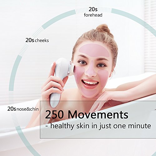 COSBEAUTY Facial Brush Waterproof Wireless Face Cleansing Brush System