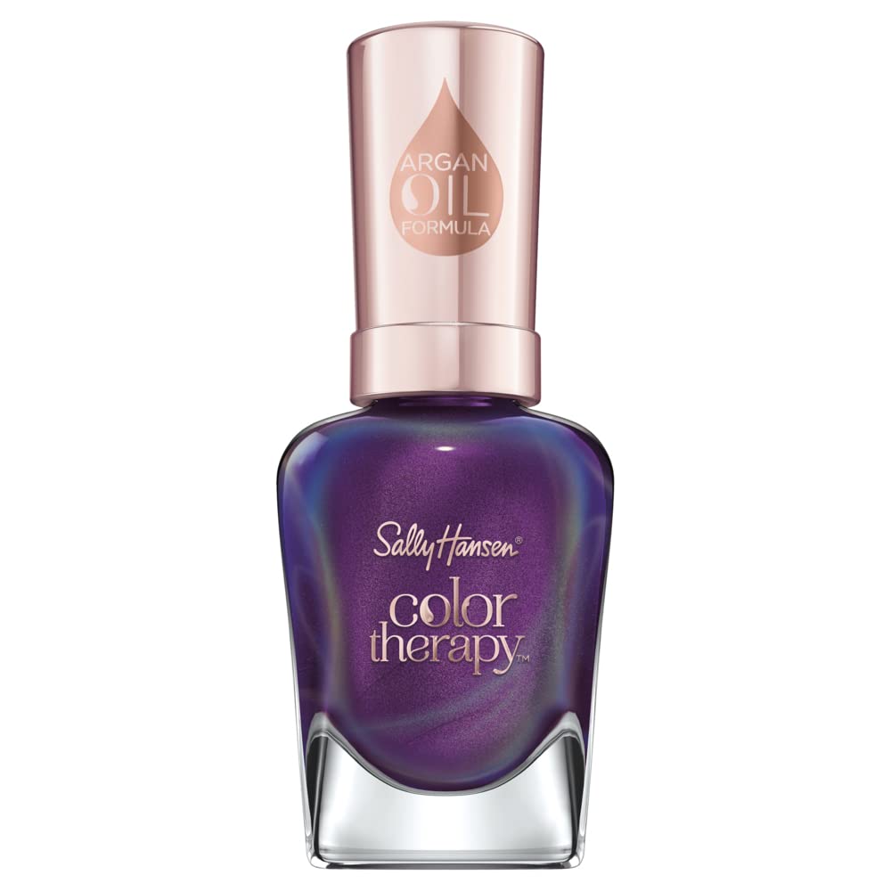 Color Therapy Nail Polish - 402 Plum Euphoria by Sally Hansen for Women - 0.5 oz Nail Polish