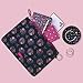 Vera Bradley Pencil Pouch Trio, Set of 3 Nylon Travel Zip Bags for Writing Supplies, Makeup, Toiletries, Kaleidoscope