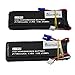 Blomiky 2 Pack 7.4V 2700mAh with EC2 Plug and Charger Replacment for H ubsan H501S and H501S Pro RC Quadcopter Drone H501S Battery Black 2