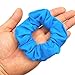 Luxxii 12 Pack - 4 inch Pretty Cotton Colorful Scrunchies Ponytail Holder Elastic Hair Bands