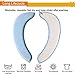 saounisi Toilet Seat Cover Washable, Padded Cushion Warm Soft Thick Fuzzy Round Elongated Washable Disposable Large Blue 1 Pack