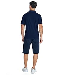 ZITY Men's Pique Short Sleeve Polo Shirt Breathable