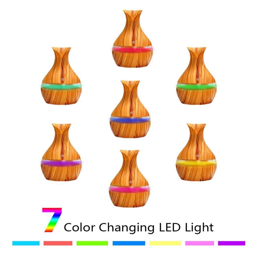 Junio1 Nuova aromaterapia umidificatore a Goccia d\'Acqua con Pallina di Legno da 300 ml Umidificatori