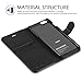 TUCCH iPhone 6s Plus Case, Leather Case for iPhone 6s / 6 Plus (5.5 inch), Slim Wallet Cases Flip Folio Book Cover with Credit Card Slots, Stand Holder, Magnetic Closure, Black