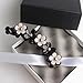 Lurrose Banana Hair Clips Toothed Ponytail Holder Strong Tension Hair Claw Flower Barrette for Women Girls,Black