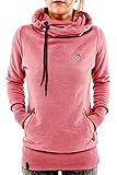 Cutiefox Basic Pure Cotton Tunic Soft Hoody Jersey Sweatshirt for Women(Pink,M)