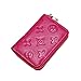 Women RFID Blocking Credit Card Holder Wallet Men Leather Multi Zipper Purse (pink)