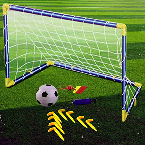 Kids Children Football Goal Post Net Ball With Pump Whistle Toy Indoor Outdoor Soccer Single Buy Online In India At Desertcart In Productid 48258083