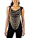 Ladies Goldtone Horizontally Layered Body Chain (J-392)