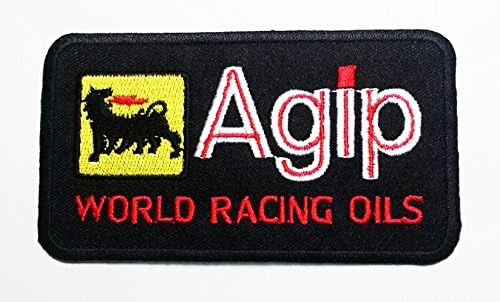 Agip World Racing Oils - Motorsport - Ralley - Car - Motorbike - Iron on Patch - Embroidered Patches...