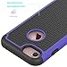 OEAGO iPhone 8 Case, iPhone 7 Hard Case [Drop Protection] [Shock Proof] Hybrid Dual Layer Rubber Plastic Impact Defender Rugged Slim Hard Case Cover Shell for Apple iPhone 8 / iPhone 7 - Blue