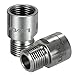 Lixada Bike Pedal Extenders 9/16 Inch Left Right Pedal Adapters Spacers