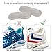 EQARD Heel Cushion Pads - Thick Heel Grips Liner Insert for Shoes Too Big, Self-Adhesive Shoe Insoles Foot Care Protector,Leather Prevent Blisters,4 Pairs Unisex (Multicolor)