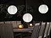 Allsop Home and Garden 30403 Soji Illume 14” Round LED Outdoor Solar Lantern, Handmade with Weather-Resistant UV Rated Nylon, Stainless Steel Hardware, Auto sensor on/off, Chinese Style Globe Light, White (1-count)