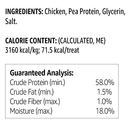 AMAZON BRAND – SOLIMO CHICKEN JERKY DOG TREATS, 2 POUNDS (PACKAGING MAY
