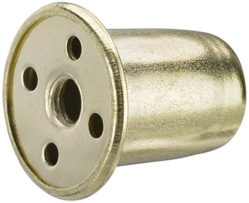 Aspen Creative 20051, 2 Pack, Lamp Finial in Polished Brass Finish, 1" Tall