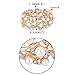 EVER FAITH Gold-Tone Crystal Cream Simulated Pearl 1920's Style Leaf Stretch Bracelet Clear