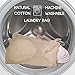 Reusable Makeup Remover Pads - 10 Nonslip Bamboo Reusable Cotton Pads Face Rounds - Zero Waste w/Washable Laundry Bag
