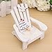 Buytra Miniature Fairy Garden Sea Beach Style Chair Ornament Outdoor Decor Home Article Wedding Cake Topper Decoration