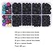 Lava Bead Kit, 400 Black Colored Lava Rock Stone Beads Diffuser Balls Kit Set for Essential Oils Jewelry Making by Afantti