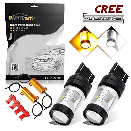 Partsam 7440 7443 7443 switchback amber white high powe…