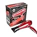 Blow Dryer Jinri Hair Dryer Salon Professional Negative Ionic Lightweight 1875W High-Power Blower Heat 2 Speed and 3 Heat Setting Quiet Drying Hairdryer for Travel/ Home (Red)
