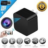 Mini Spy Hidden Camera, 1080P Night Vision Spy Camera Nanny Cam, Portable Hidden Video Camera with Loop Recording for Indoor Outdoor Use No Need WiFi