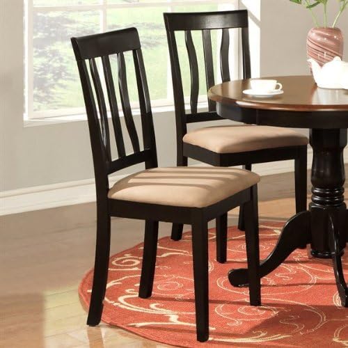 Wooden Imports AD01-CC-BL&amp;CH 2 Antique Chair Cushion Seat - Black and Cherry