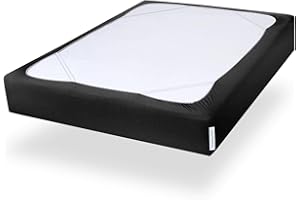 SPRINGSPIRIT Alternatives pour cache-sommier queen size, housse de sommier tapissier avec matériau tissé lisse et élastique, 