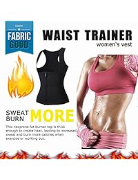 LODAY - Chaleco de neopreno para entrenamiento de sauna con cremallera para pérdida de peso, para entrenamiento en gimnasio