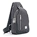 tuowan Small Sling Bag Crossbody Backpack Over the Shoulder Bag for Men Women Travel Outdoors, Lightweight Chest Pack (Small, Black)