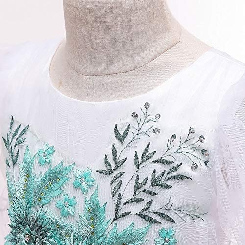 Amazon S T 子供ドレス女の子 フォーマル 子供服 刺繍 発表会 結婚式 入園式 演奏会 花嫁介添人 卒業式 お嬢様 ドレス 110 1 130 140 150 S T 社交ダンス