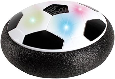 サッカーボール エアーサッカー Ledライト搭載 18cm 室内 屋外 浮力 プレゼント 親子関係を改善 知育おもちゃ 親子ゲーム 男女兼用 電池式 別売り 練習用具 夜間運動 Yougheny ブラック