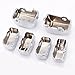 Chrome 6 Pcs Hand Control Switch Housing Caps For 1996-2013 Harley-Davidson models