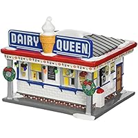 Department 56 Snow Village Dairy Queen Lit Building