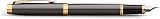 Parker IM Fountain Pen Grey Lacquer Gold Trims Medium Nib Gift Box view 9